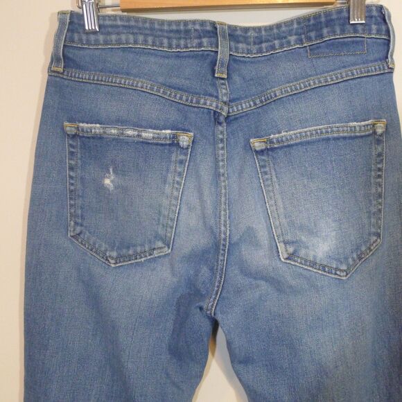 AMO High Rise Stix Crop Blown Out Knee In Rambler - 29 - Picture 4 of 8